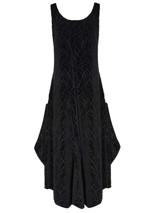 KOZAN VL-11785 Linear Jumpsuit Black