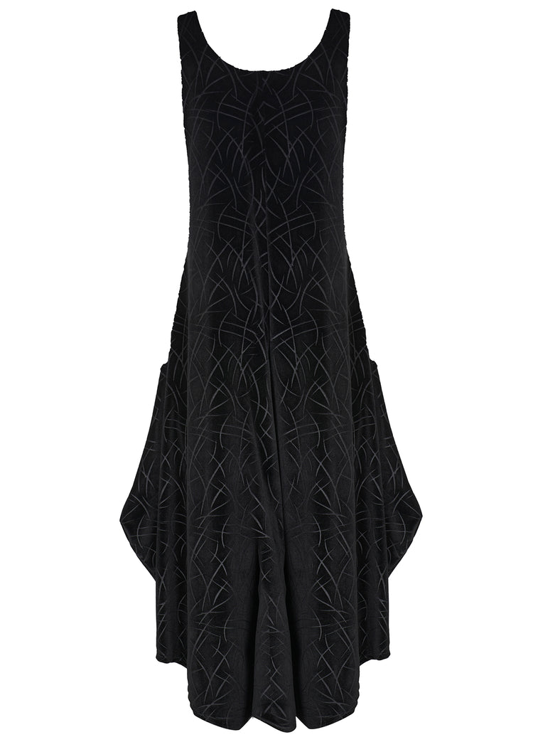 KOZAN VL-11785 Linear Jumpsuit Black