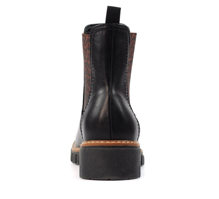 Lunar Ribble Black Ankle Boot