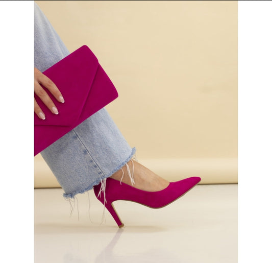 Lunar Amy Fuchsia Court Shoe