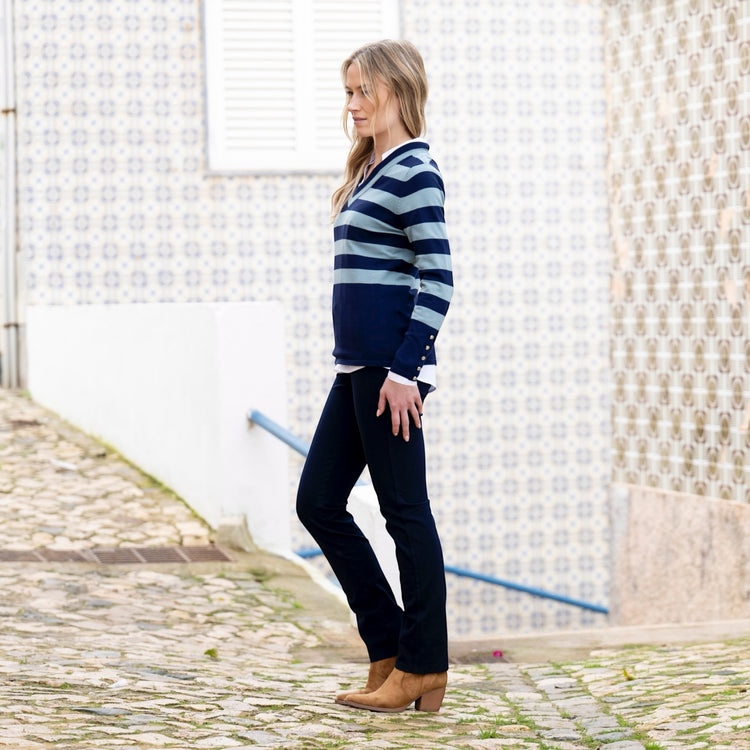 Marble Sweater 8018 223 Teal