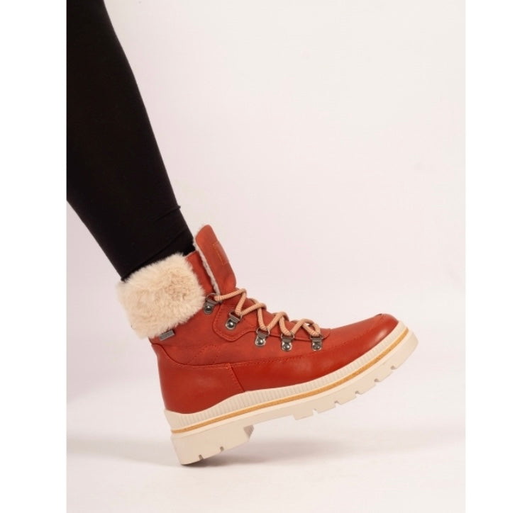 Evelyn Orange Waterproof Boot