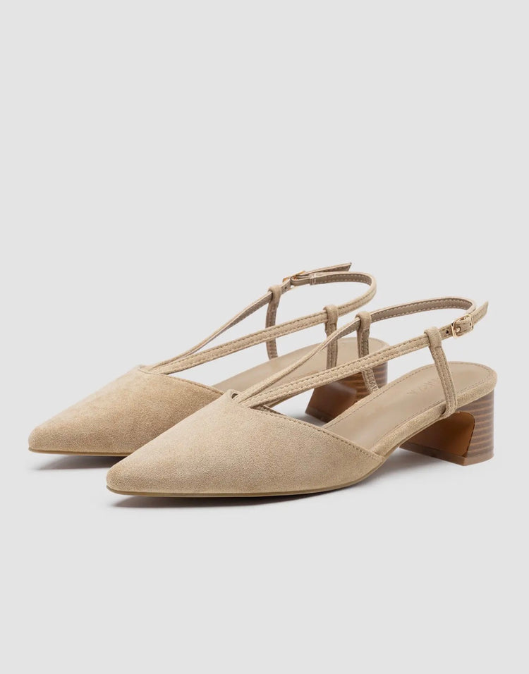 Slingback Block Heel Shoes