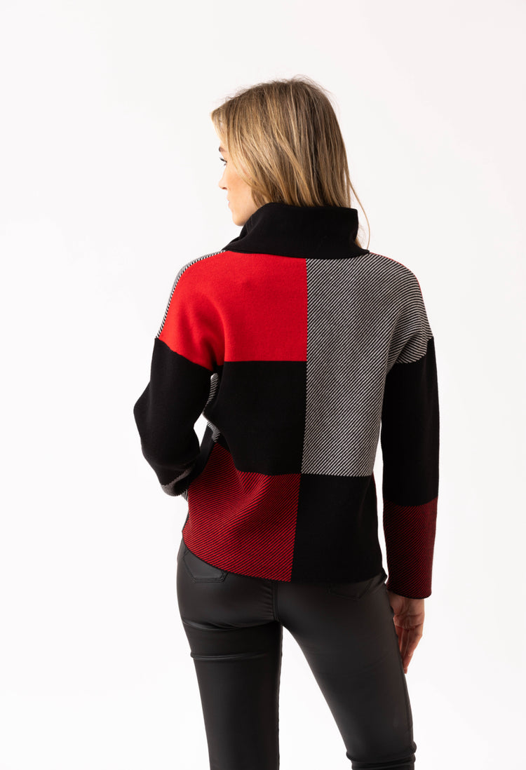 Marble Sweater 7628 109 Red