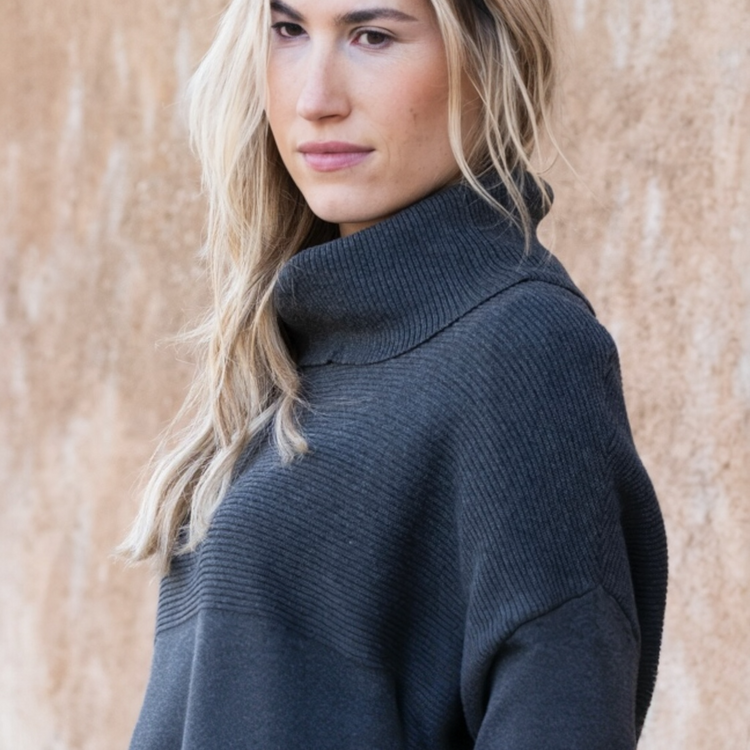 Marble Sweater 8077 105 Charcoal