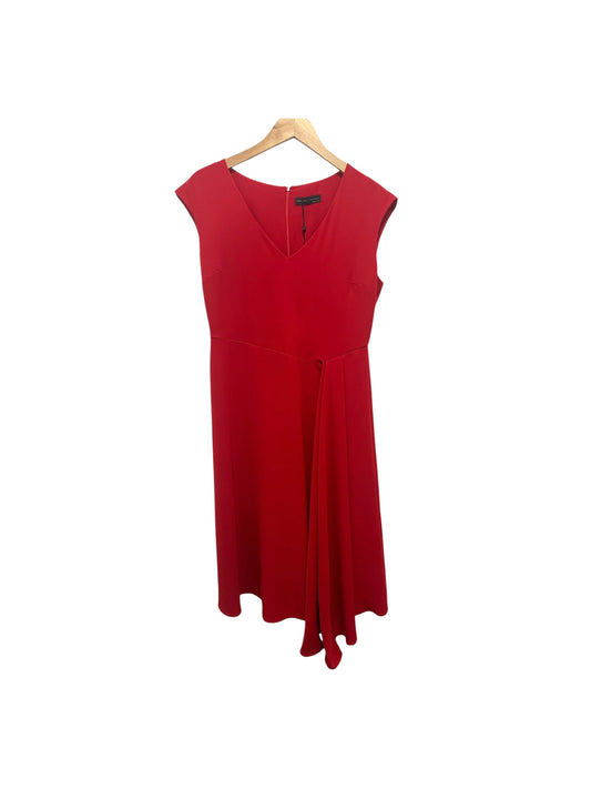 Peruzzi Drape Dress Tomato