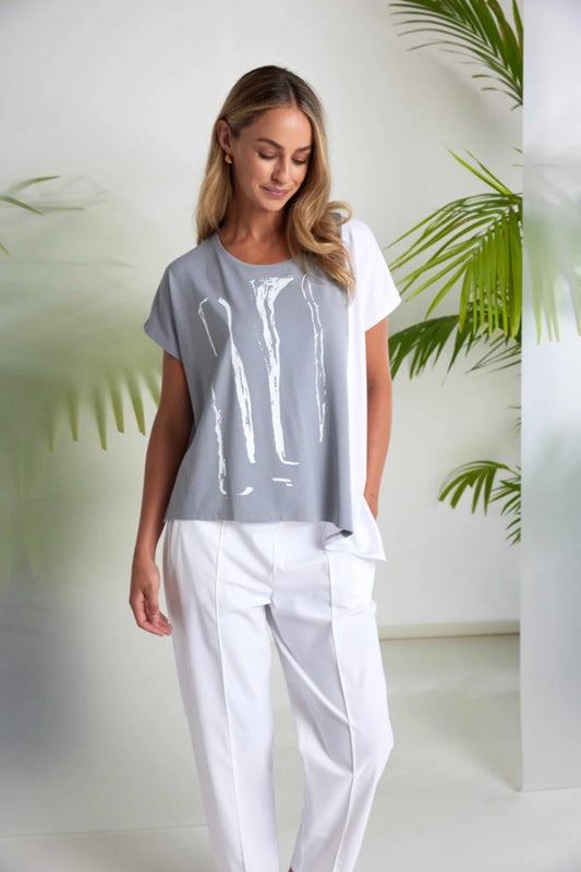 Naya Dip Hem Top Dove NAS26119