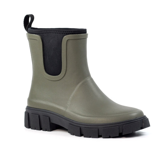 Lazy Dogz Lake Ankle Wellingtons Olive ELZ006OL