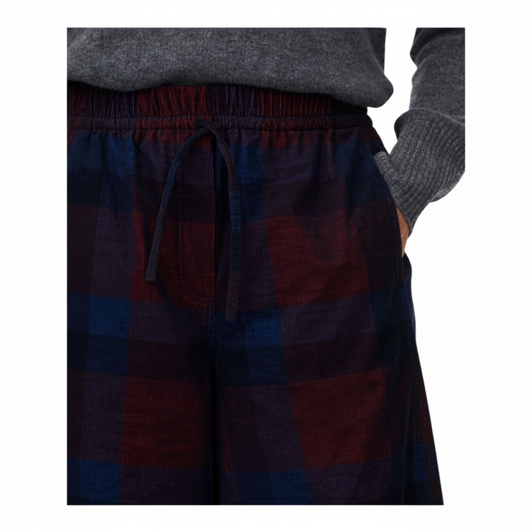 Masai Pulika Checked Cord Trousers