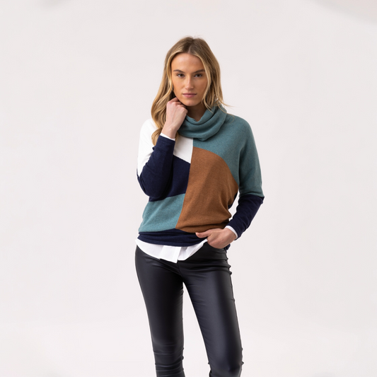 Marble Sweater 8071 223 Teal