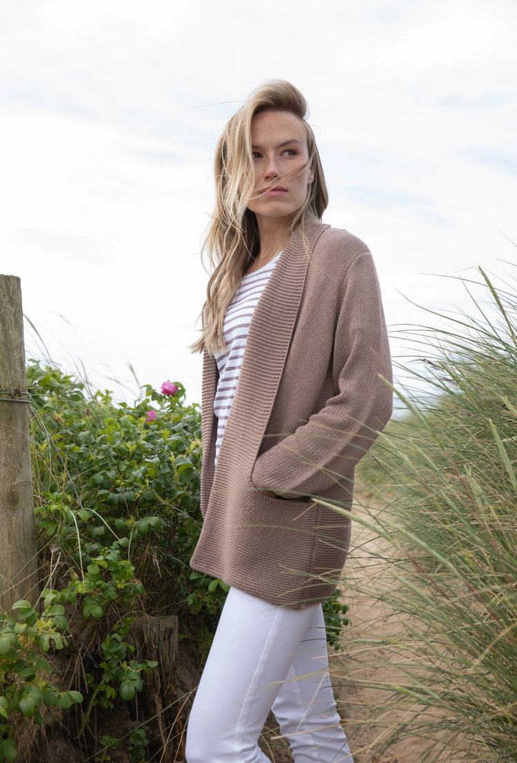 Marble Cardigan Taupe