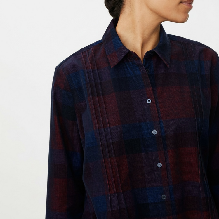 Masai Ibilisan Checked Cord Shirt