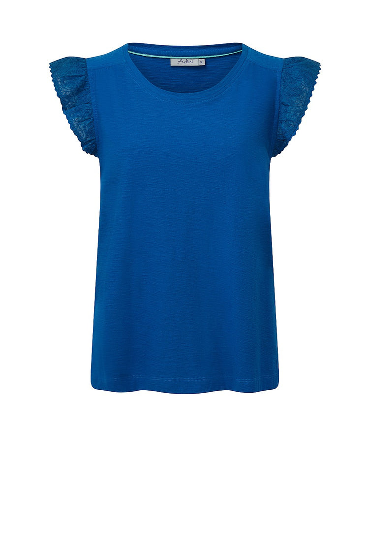 Adini Frankie Frill Slub Vest (colour options)