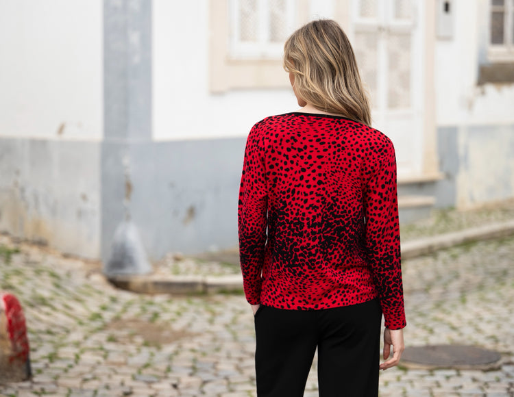 Marble Sweater 7995 109 Red