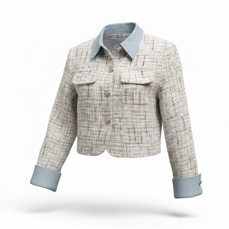Élise Jacket in Tweed & Denim