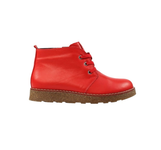 Claire III Red Leather Boot