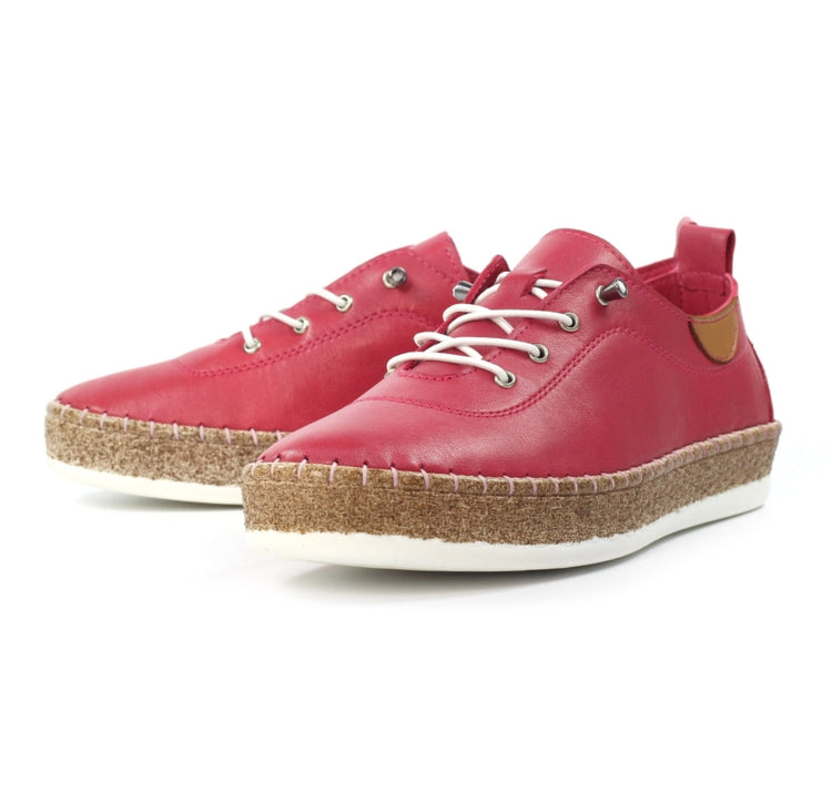 Lunar Evie Plimsole Raspberry