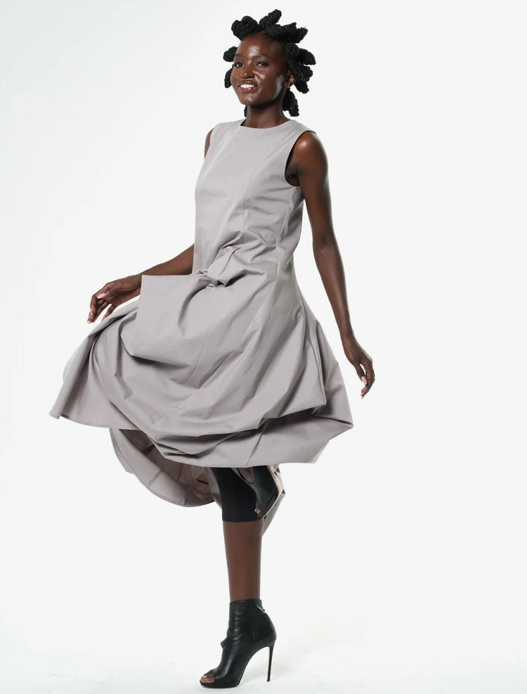 Metamorphoza Drape Dress Grey