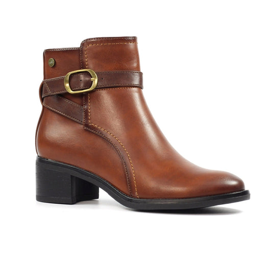 Lunar Cassie Tan Ankle Boot