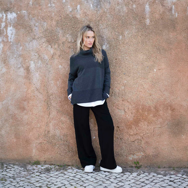 Marble Sweater 8077 105 Charcoal