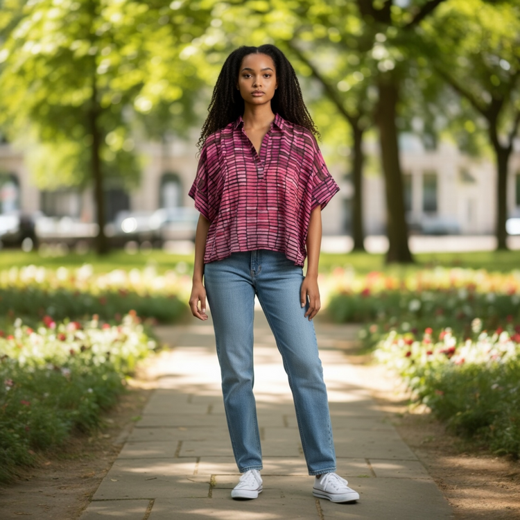 Yauvan Over Shirt 8096PR Magenta