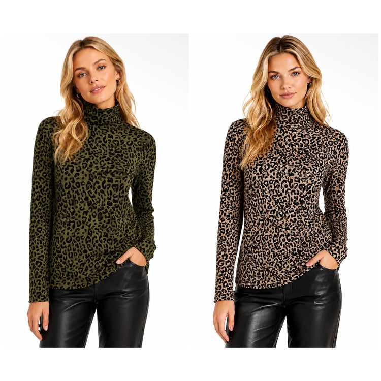 MJ Leopard Full Mesh Top