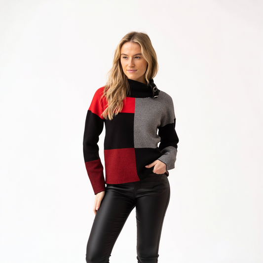 Marble Sweater 7628 109 Red