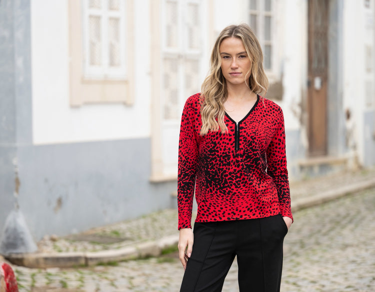 Marble Sweater 7995 109 Red