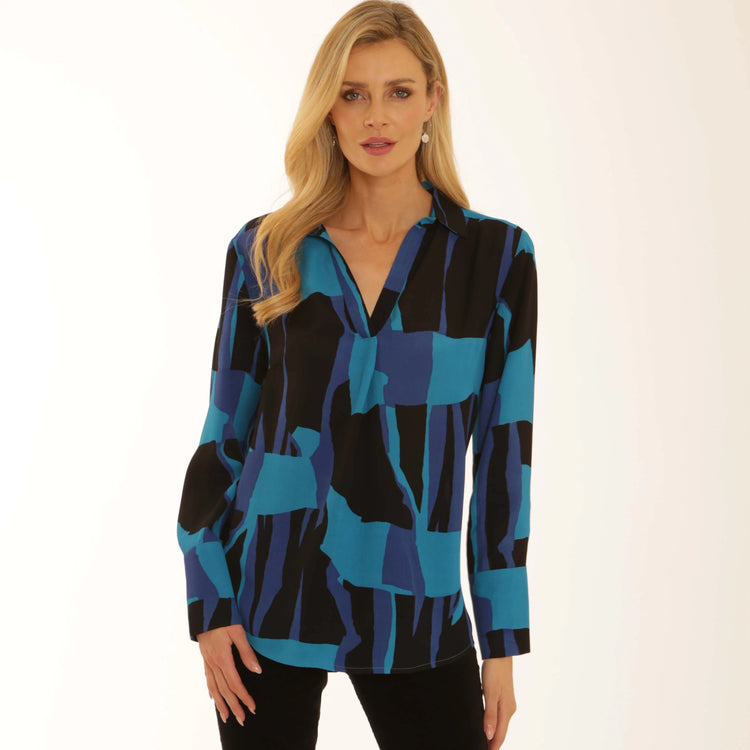 Pomodoro Graphic Tunic Blue