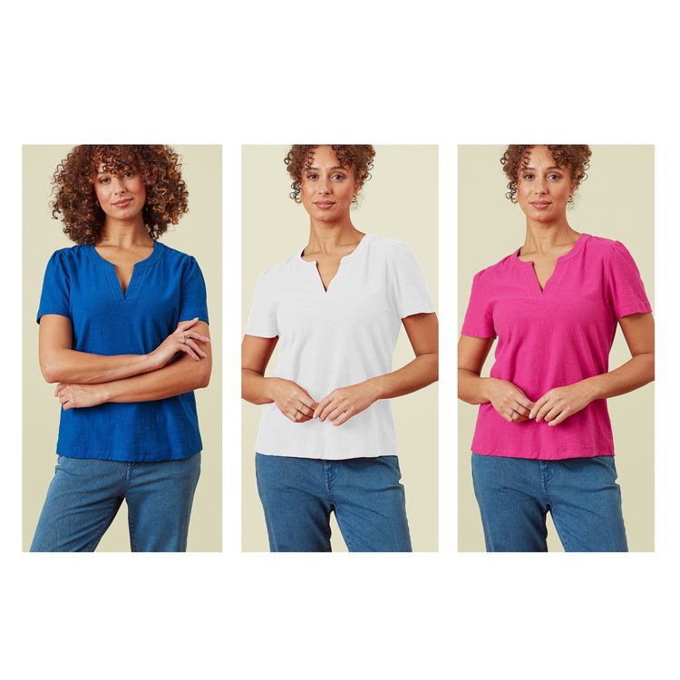 Adini Flora Slub T Shirt (colour options)