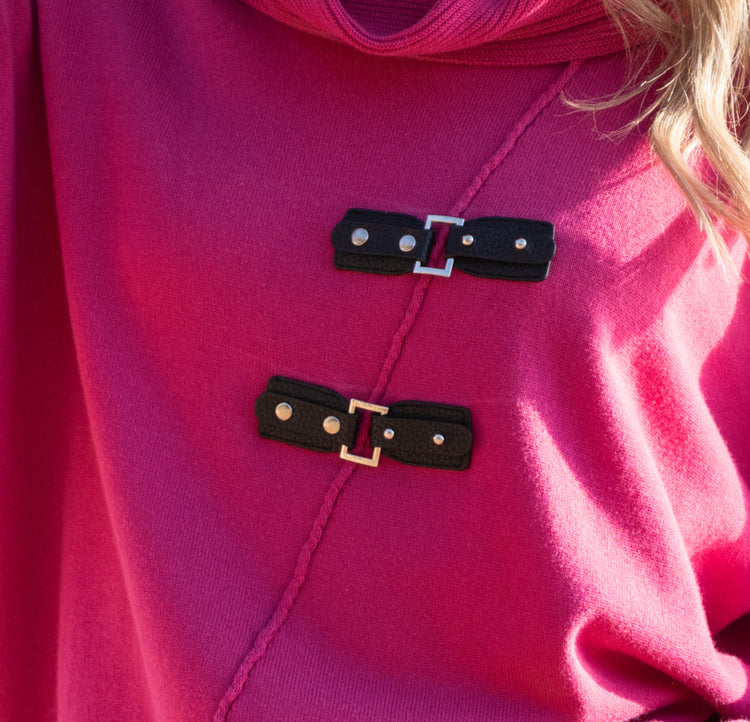 Marble Sweater 8093 126 Cerise