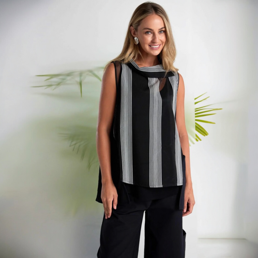Naya Striped Tunic Top NAS26257