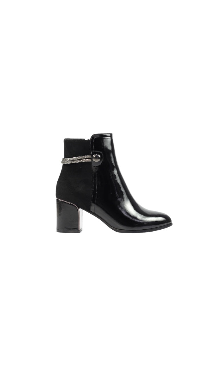 Lunar Lily Black Ankle Boot