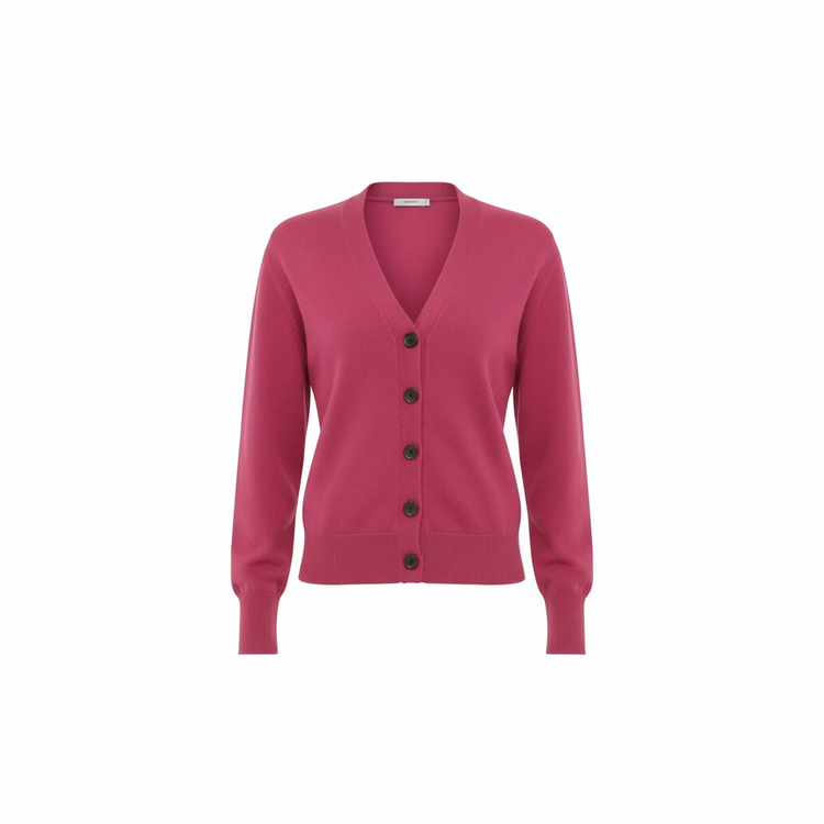 Pomodoro Essential Cardigan Fuchsia