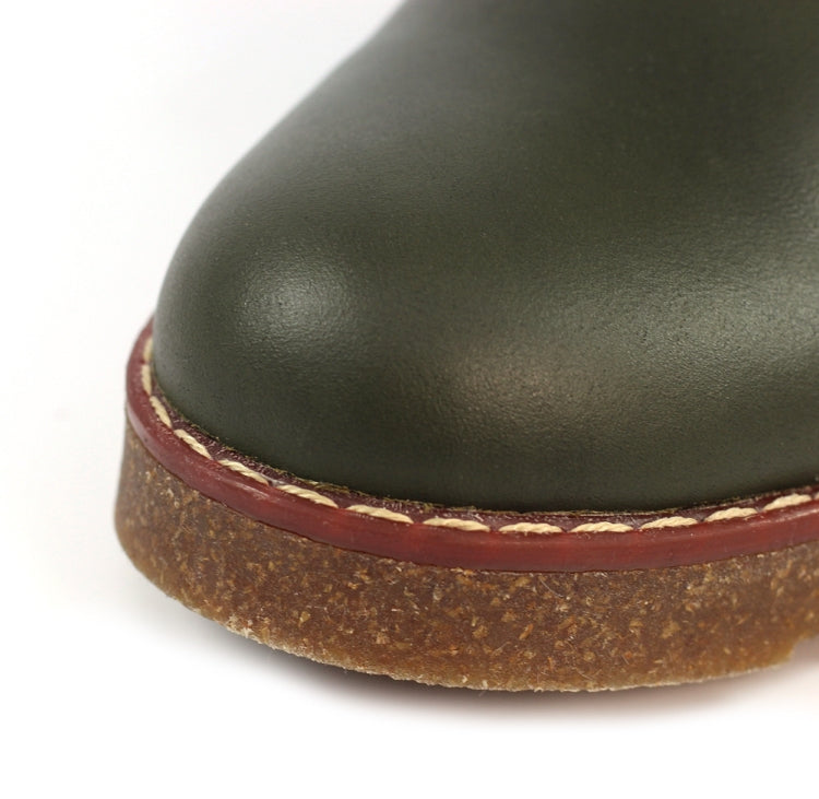 Claire III Olive Leather Boot