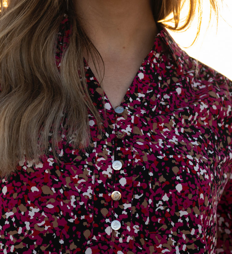 Marble Blouse 8157 126 Cerise