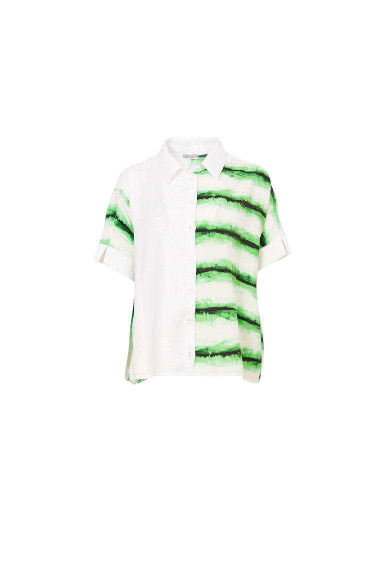 Naya NAS25 148 Print Shirt Green