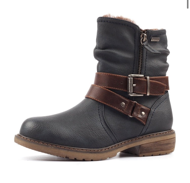 Chime III Navy Waterproof Boot