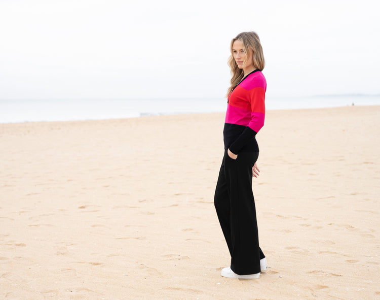 Marble Sweater 8009 109 Cerise Red