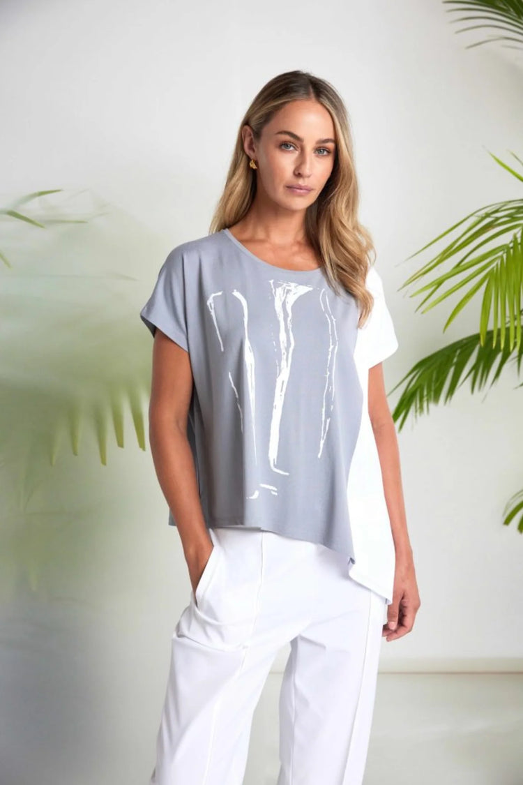 Naya Dip Hem Top Dove NAS26119
