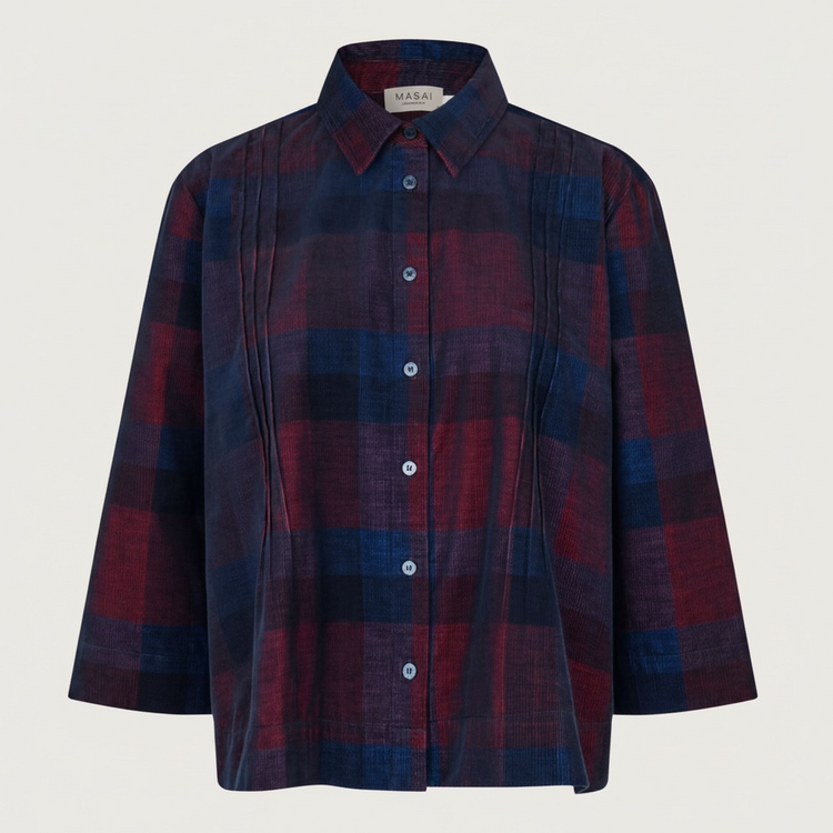Masai Ibilisan Checked Cord Shirt