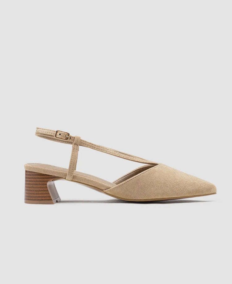 Slingback Block Heel Shoes