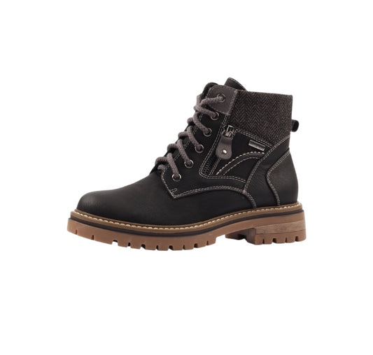Caramel Black Waterproof Boot