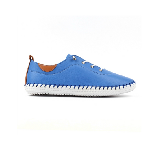 Lunar St Ives FLE030 Azure Blue Plimsoll