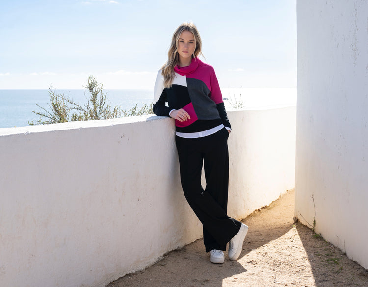 Marble Sweater 8071 126 Cerise