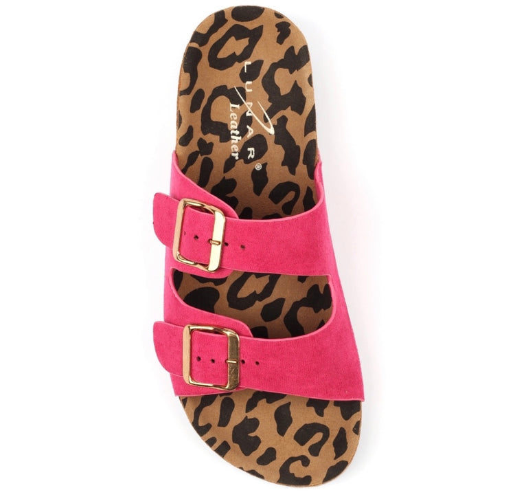 Lunar Pecan Sandal Fuchsia