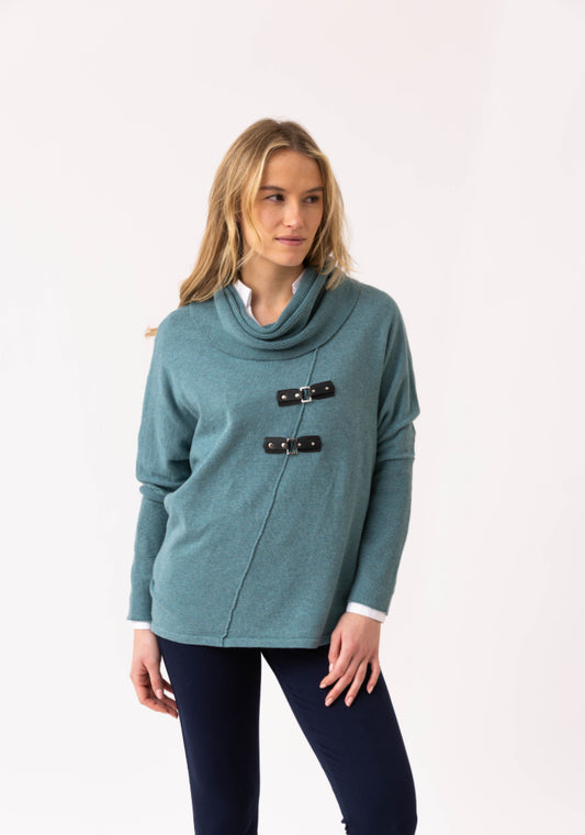 Marble Sweater 8093-223 Teal