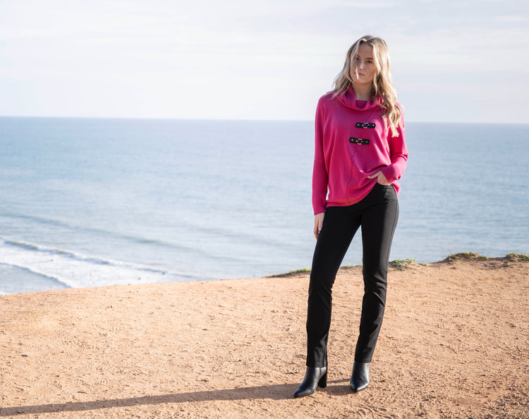 Marble Sweater 8093 126 Cerise