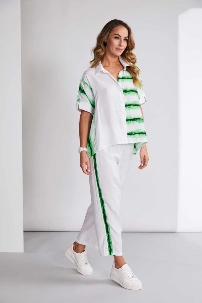Naya NAS25 148 Print Shirt Green