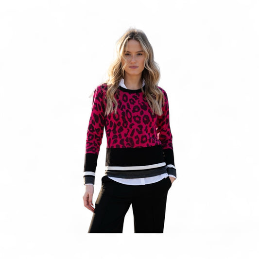Marble Sweater 7997 126 Cerise